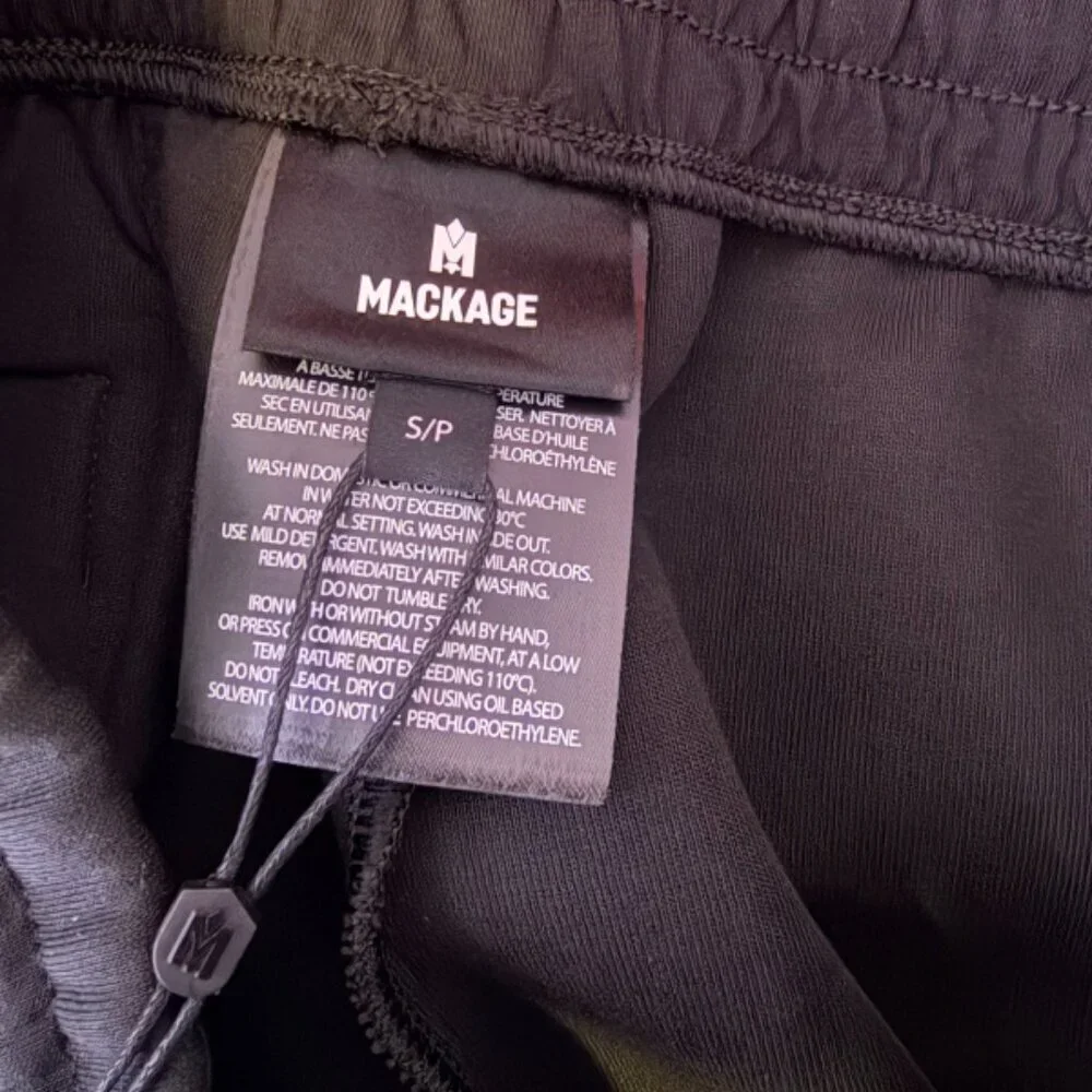 MACKAGE ELWOOD-R Black Size Small Men's Shorts Streetwear NEW